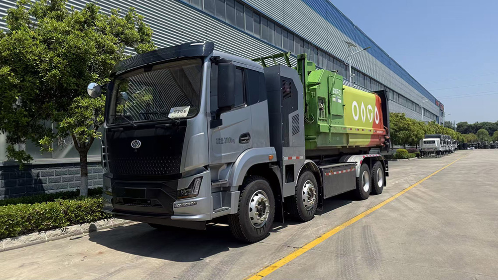 純電動32噸車廂可卸式垃圾車