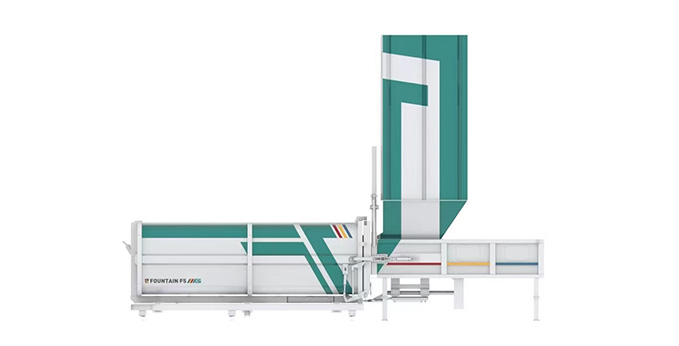 水平分體式壓縮垃圾站